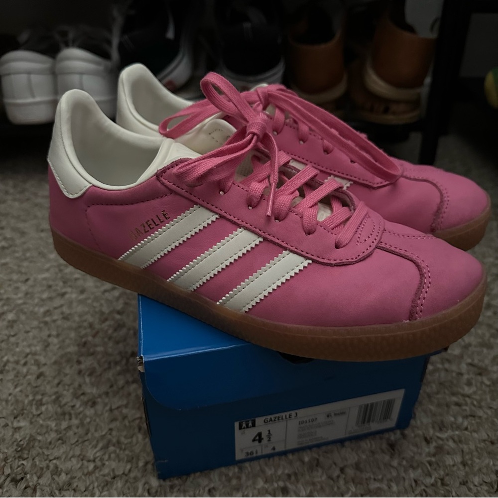 Kids Pink Adidas Gazelle
